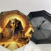 1PC Egyptian Sphinx Umbrella-8-Rib Reinforced Portable Folding Travel Suitable for All Seasons Outdoor Daily Use-H0363