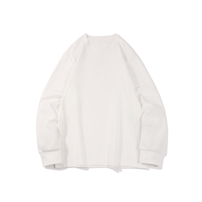 

Мужской быстросохнущий свитшот с приспущенным плечом - Весенне-осенний новый тренд, повседневный топ для улицы XXL грязно-белый