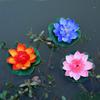 Lotus Artificial Flower Floating Fake Lotus Plant Lifelike Water Lily Micro Landscape Pond Garden Decor Fish Tank Fake Flower
