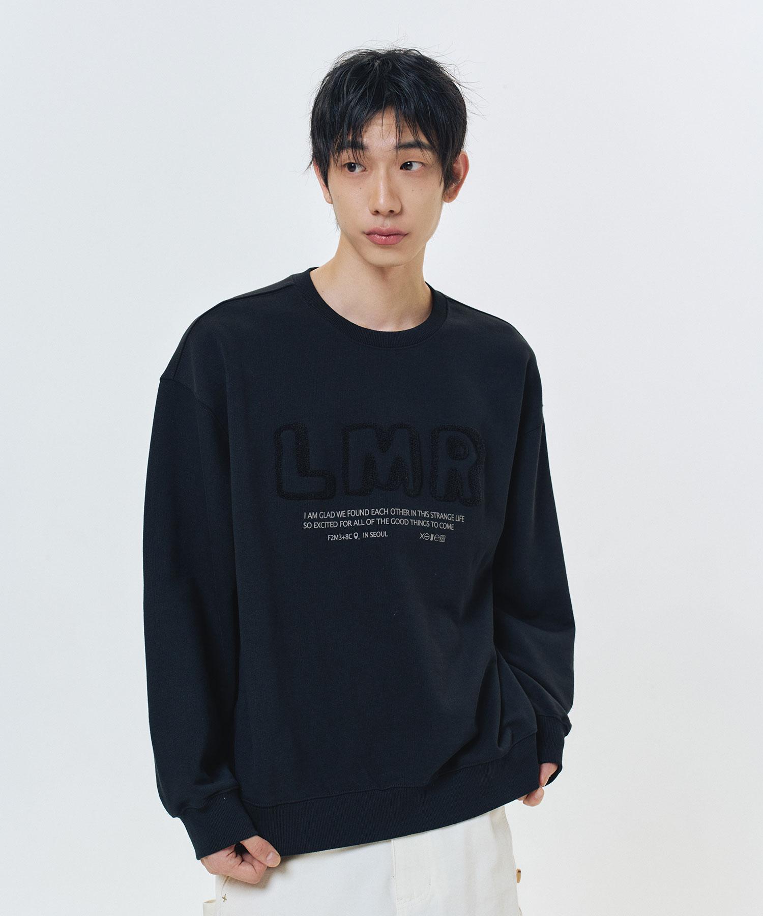 Свитшот Lmr с буквенным логотипом Boucle Черный Black/M