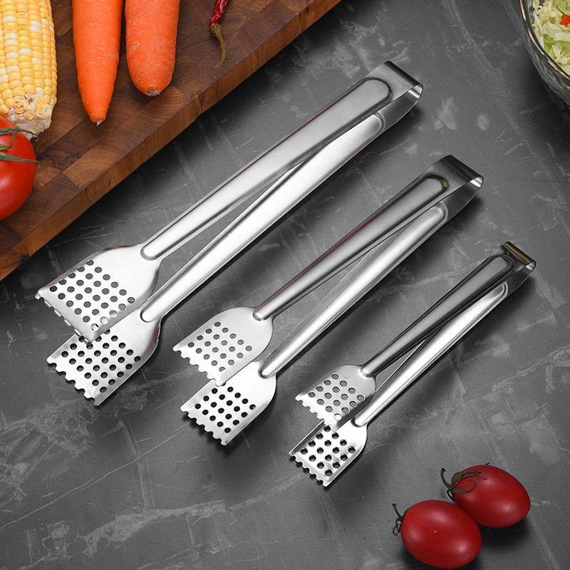 Edelstahl BBQ Lebensmittel Zange Anti Hitze Brot Clip Gebäck Klemme Grill Zange Küche Utensilien Kochen Küche Zubehör