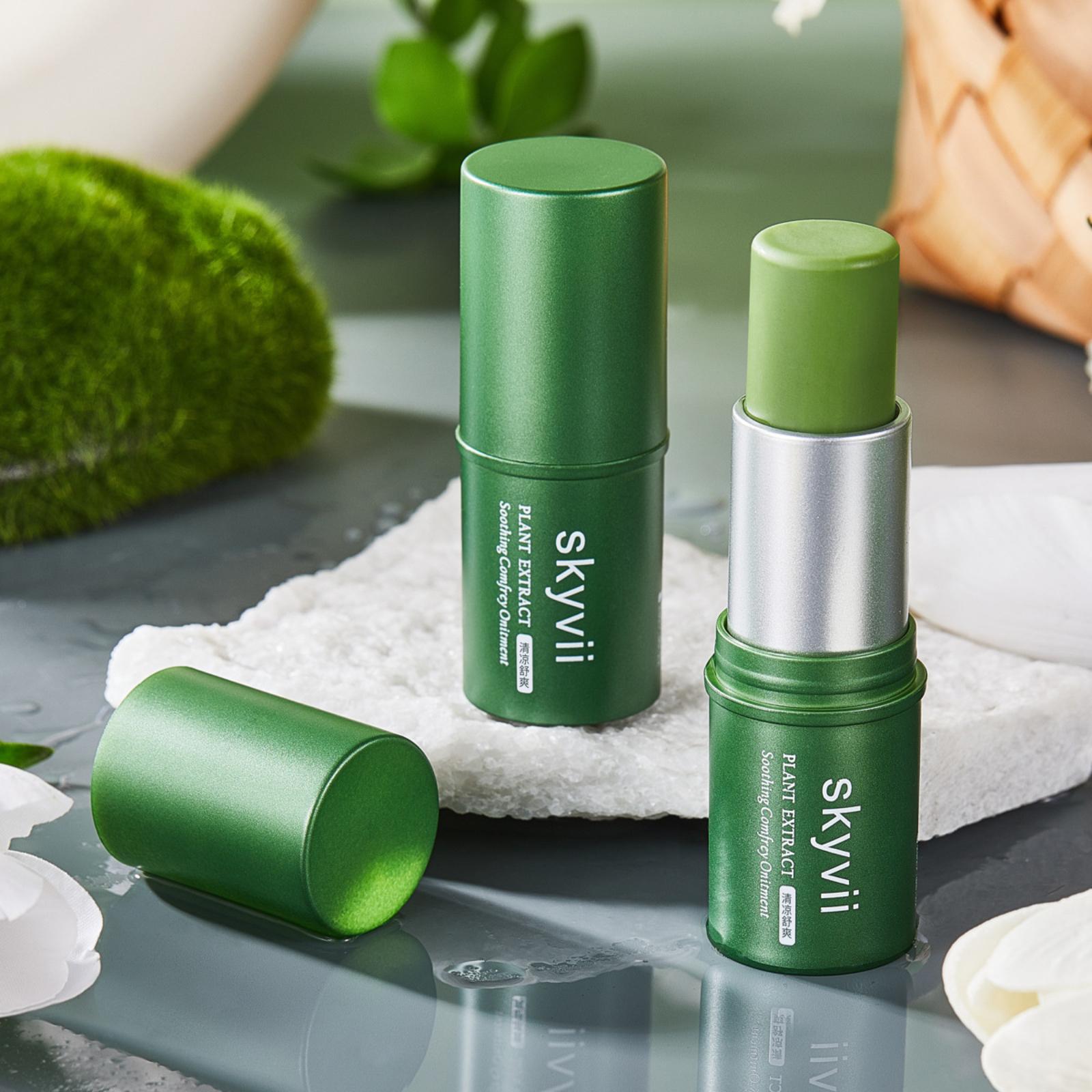 

Skyvii Plant Extract Soothing Comfort Ointment Herbal Formula Skin Relief Stick Suitable for Sensitive Skin Natural Ingredients One Size