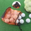 Golf Ball Holding Pouch Durable Drawstring Mesh Net Bag Hold 12/25/50 Balls Portable for Golf Training Competition Travel