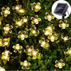 Waterproof Solar Flower String Lights 7m/12m Solar Garlands Light  Christmas Tree Decor