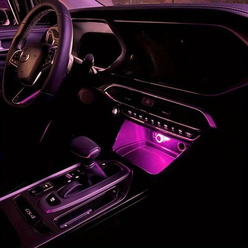 Tragbares Auto-USB-Umgebungslicht, Mini-LED-dekorative Atmosphärenlampen für Auto-Innenraumumgebungslicht, Computerlicht, Plug & Play