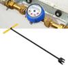 24 Inch Water Meter Wrench with 4 Way Utility Key Heavy Duty Reinforced Steel T Handle Water Valve Shut Off Tool Yellow Grip