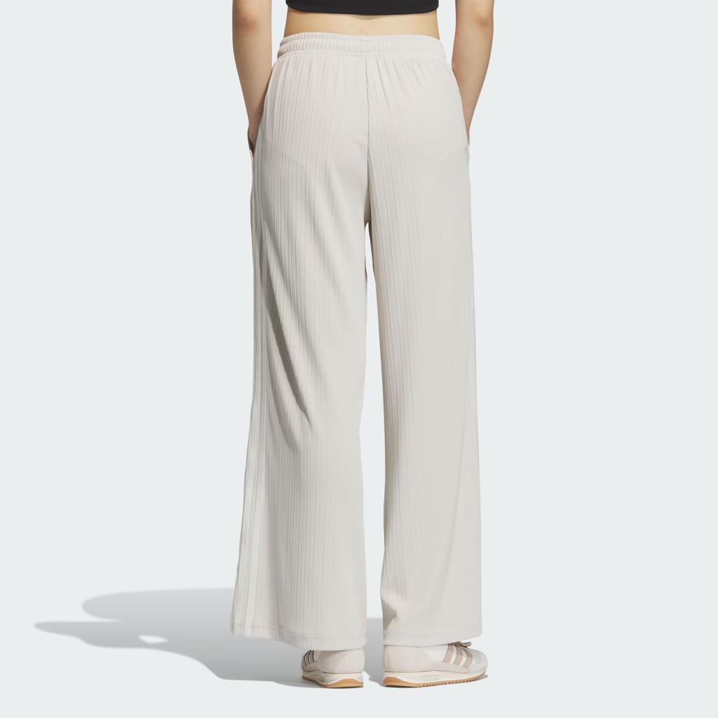 Adidas Originals Track Pants Logo Striped Loose Fit Casual Knit Sports Pants Women Bottoms Clear-Brown KB8949