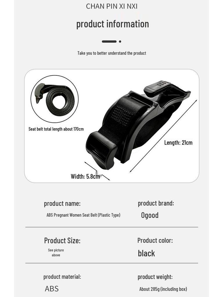 Pregnancy Seat Belt for Drivers: Protects Abdomen & Prevents Strangulation