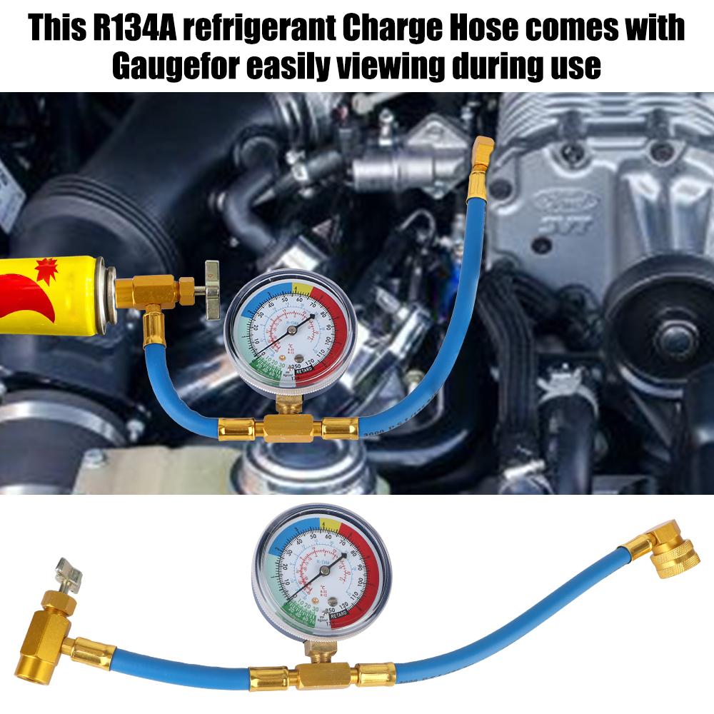 Car Air Conditioner Tools Open Valve Charging Pipe Car Refrigerant Charging Pipe Air Conditioning Recharge Hose Freon r134a