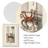 Vintage Octopus Print Funny Toilet Wall Art Cloakroom Poster Retro Gothic Steampunk Bathroom Wall Pictures Canvas Painting Decor