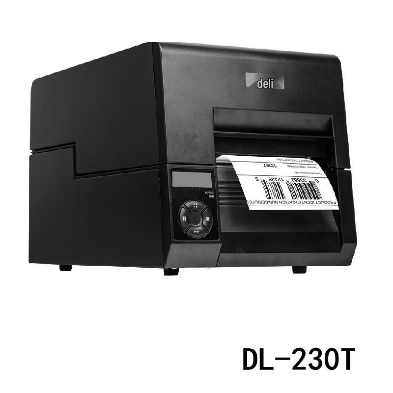 Deli Industrial Thermal Transfer Label Printer DL-230T CN plug (adapter included)