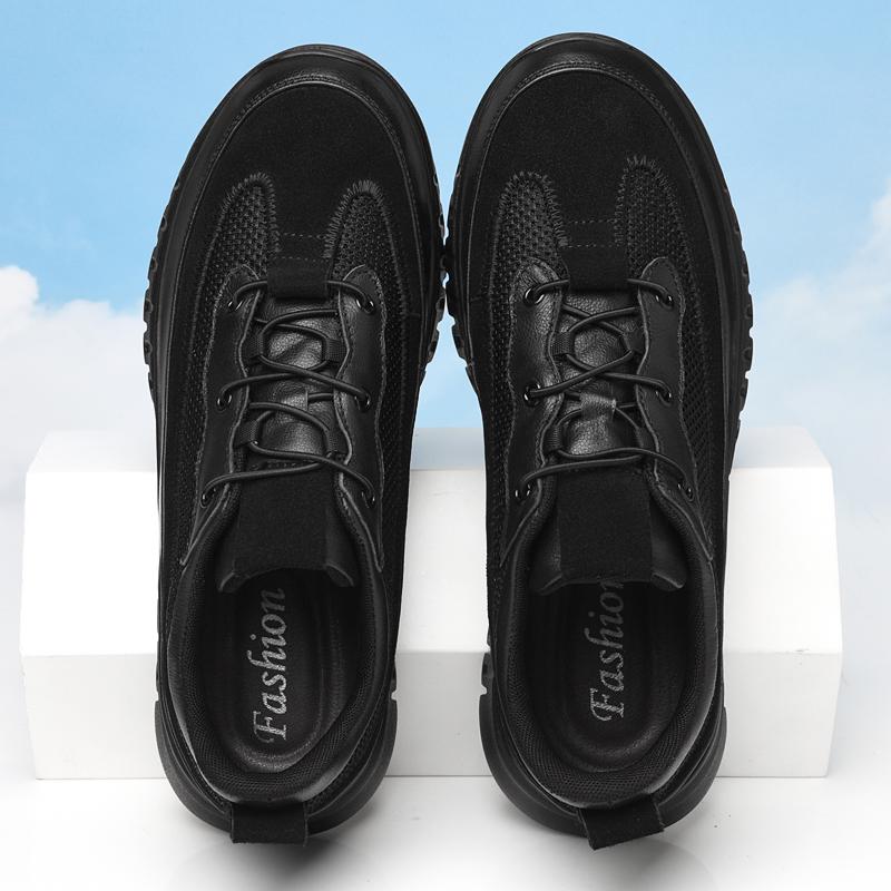 Fashion Genuine Leather Men's Casual Shoes Breathable Male Sneakers Comfortable Walking Shoes for Men Non-Slip Tenis Masculino Trainers