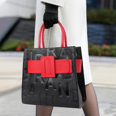 New Hand-held Letter Bag for Women with Large Capacity Fashionable and Atmospheric Shoulder Bag for Women with Temperament and Versatility