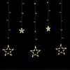 Light Curtain Christmas Lights Stars Stars 138 LED Garland Rebel