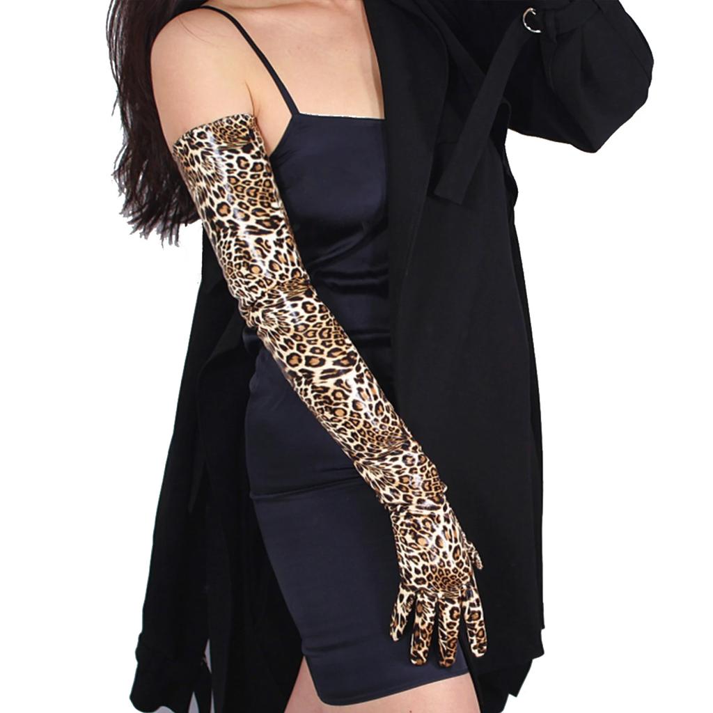 DooWay 70cm Red LONG Leather GLOVES Faux Lambskin Sheepskin Wedding Fashion Cosplay Halloween Costume Evening Opera Glove