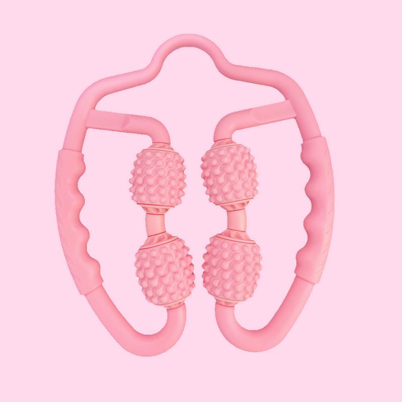 Leg Circular Clip Massager Roller Foam Muscle Relaxer Calf Four-Wheel Slimming Device for Relaxation And Fitness