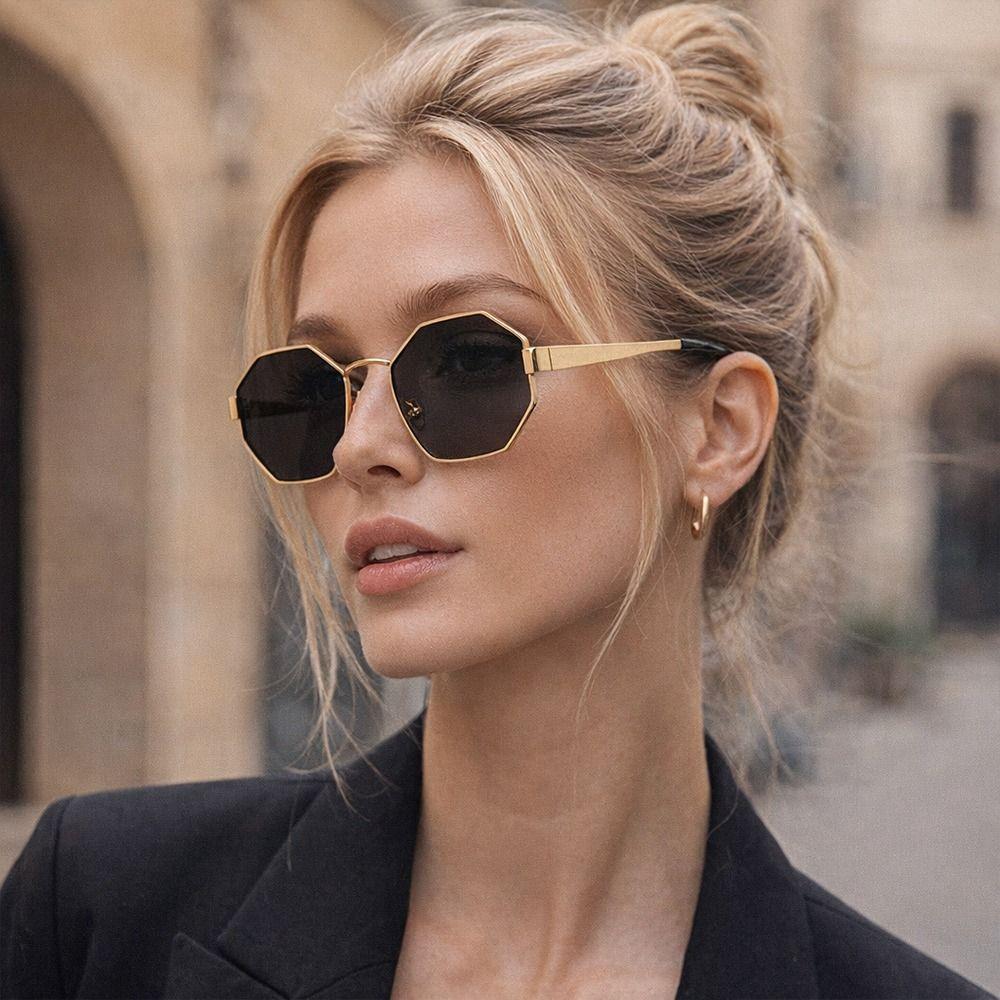 New Metal Frame Rhombus Sunglasses UV400 Protection Scratch Resistant UV400 Sunglasses Sun Glasses Women