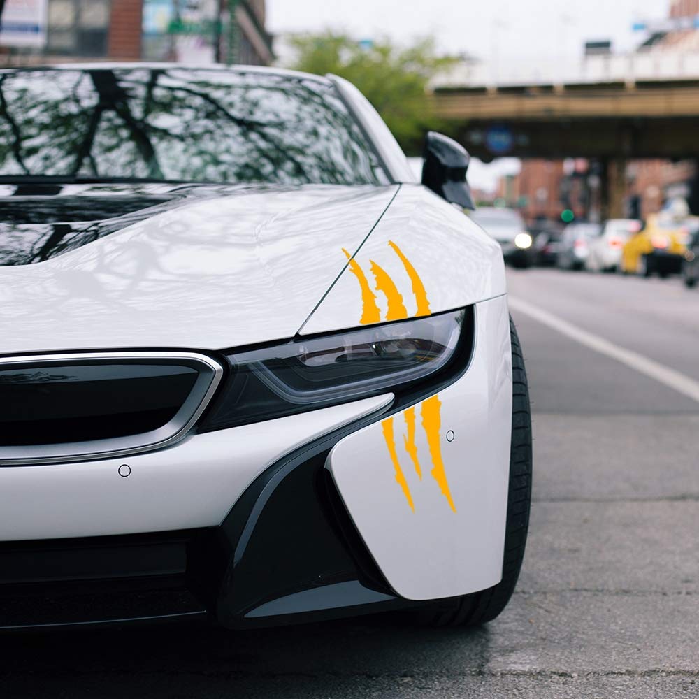 Paw Decal Reflective Sticker, Monster Claw Scratch, Decal, Decal, Vinyl