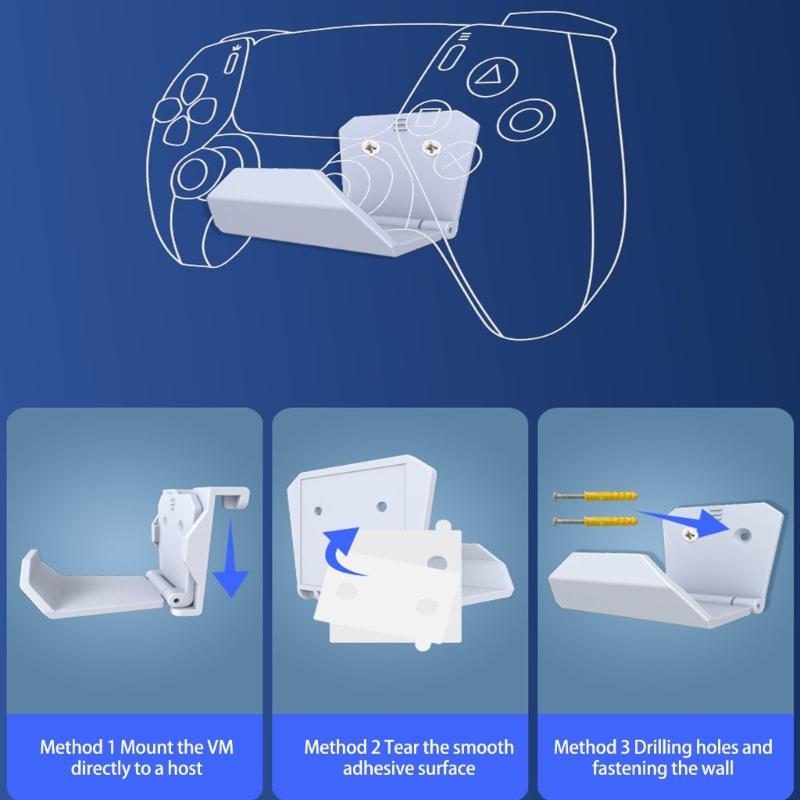 6 Stück Kopfhörerhalter Wandmontage Halter Haken für Controller Gamecontroller Ständer Halter für Controller