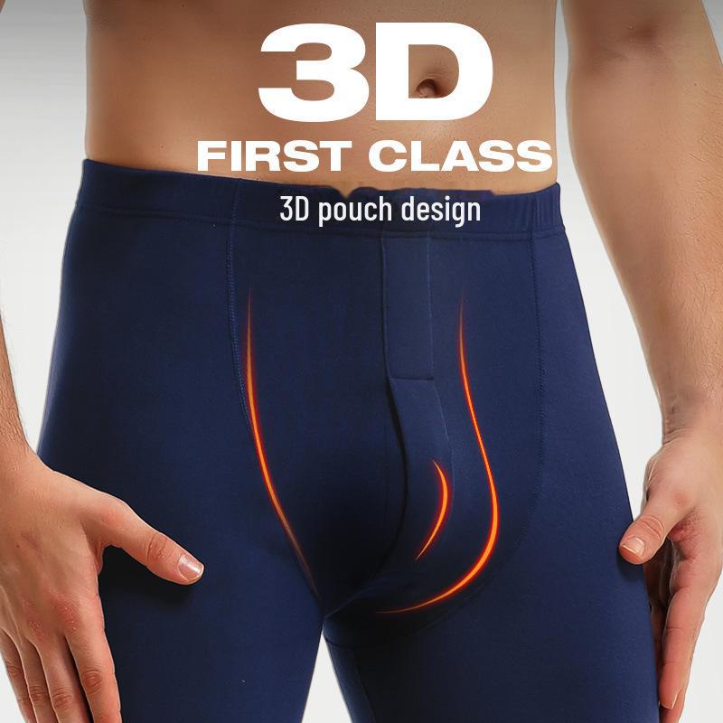 Men's Plus Velvet Thick Lined Cotton Wool Trousers: Warm Autumn/Winter Leggings and Underpants