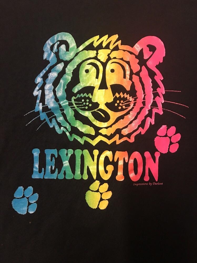 Vintage 80s TiGER Lexington Impression By Darlene T SHiRT 80s L
