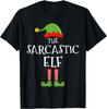 The Sarcastic Elf Funny Christmas Matching Family Pajama T-Shirt