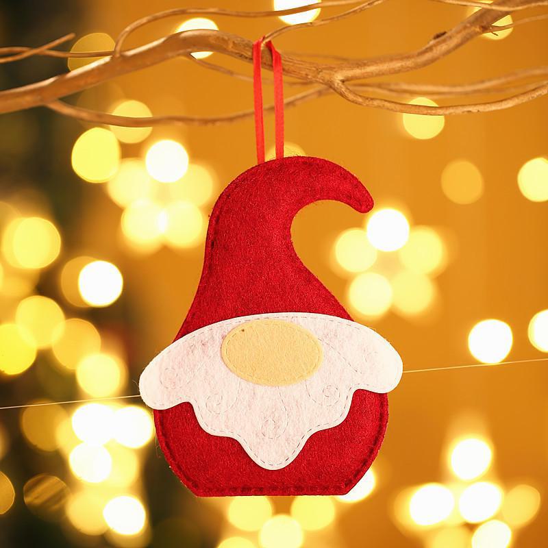 Red Christmas Tree and Car Ornaments - Stars, Bells & Couple Gifts