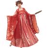 Originale Cinese Stile Dinastia Tang Gonna Hezi Set Hanfu - Abito Tradizionale Ricamato Monopezzo da Donna