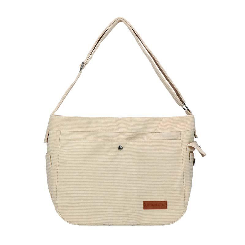 2024 velkokapacitní taška dámská nová módní manšestrová taška přes rameno velká taška přes rameno luxusní cestovní taška Tide