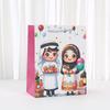 12pcs Ramadan Kareem gift bags Islamic kids cartoon paper bags for Eid treats and candy party packaging