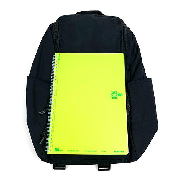 スヌーピー スクエアジップリュック RE-PET ブラック リュック 通勤 通学 バッグ