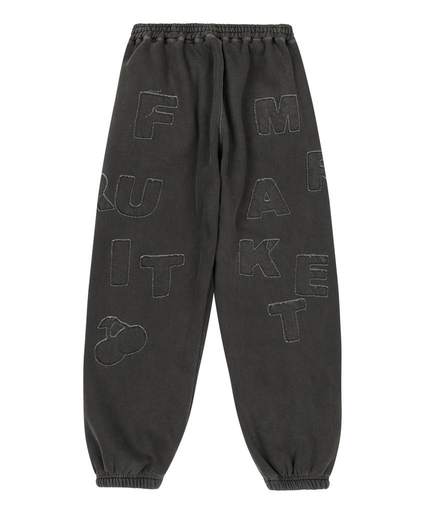 SUNDAY FRUIT MARKET Sunday Patch Sweatpant Charcoal