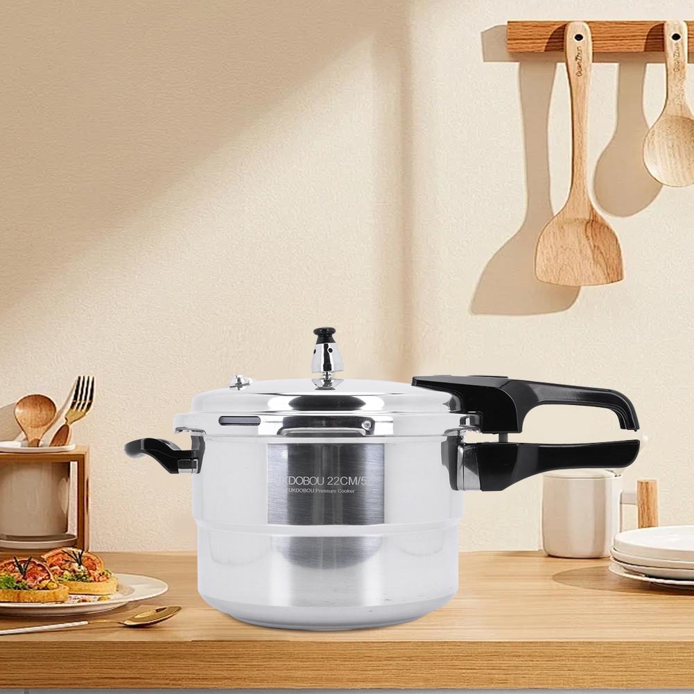 Aluminum Pressure Cooker with Steaming Plate Aluminum Alloy Pressure Cooker Small Pressure Cooker for Gas Stove Induction Cooker