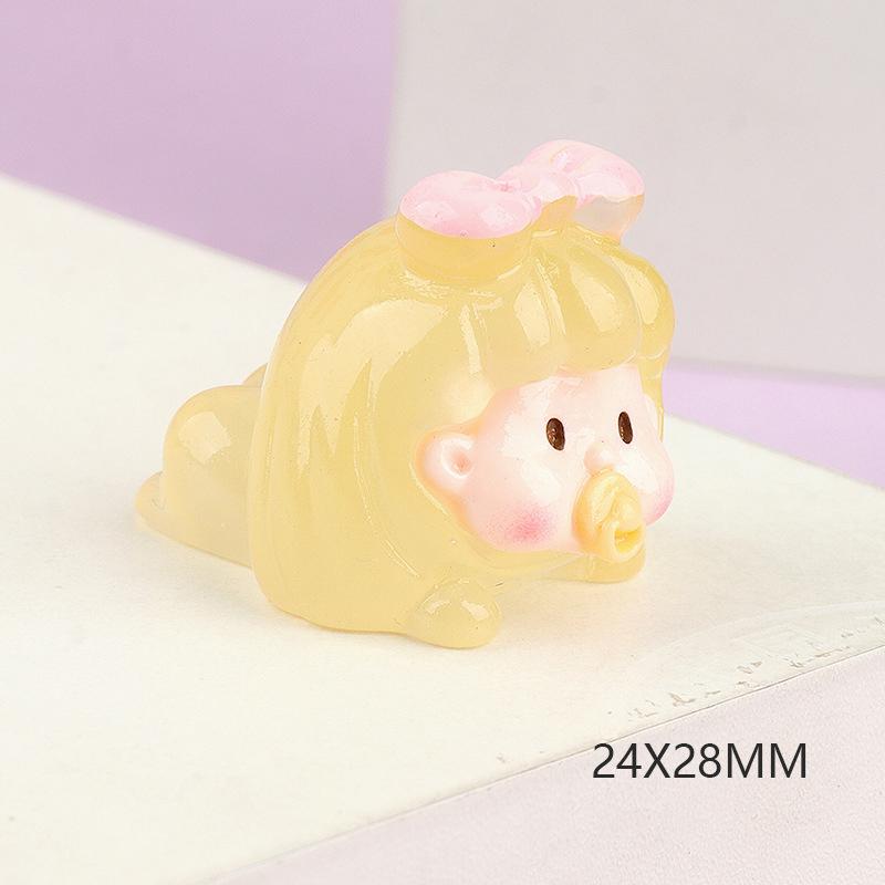 Cartoon Lustige Leuchtende Mini-Puppe Mikro-Landschaft Dekoration Miniaturfiguren Kreative DIY Heimdekorationszubehör Geschenke