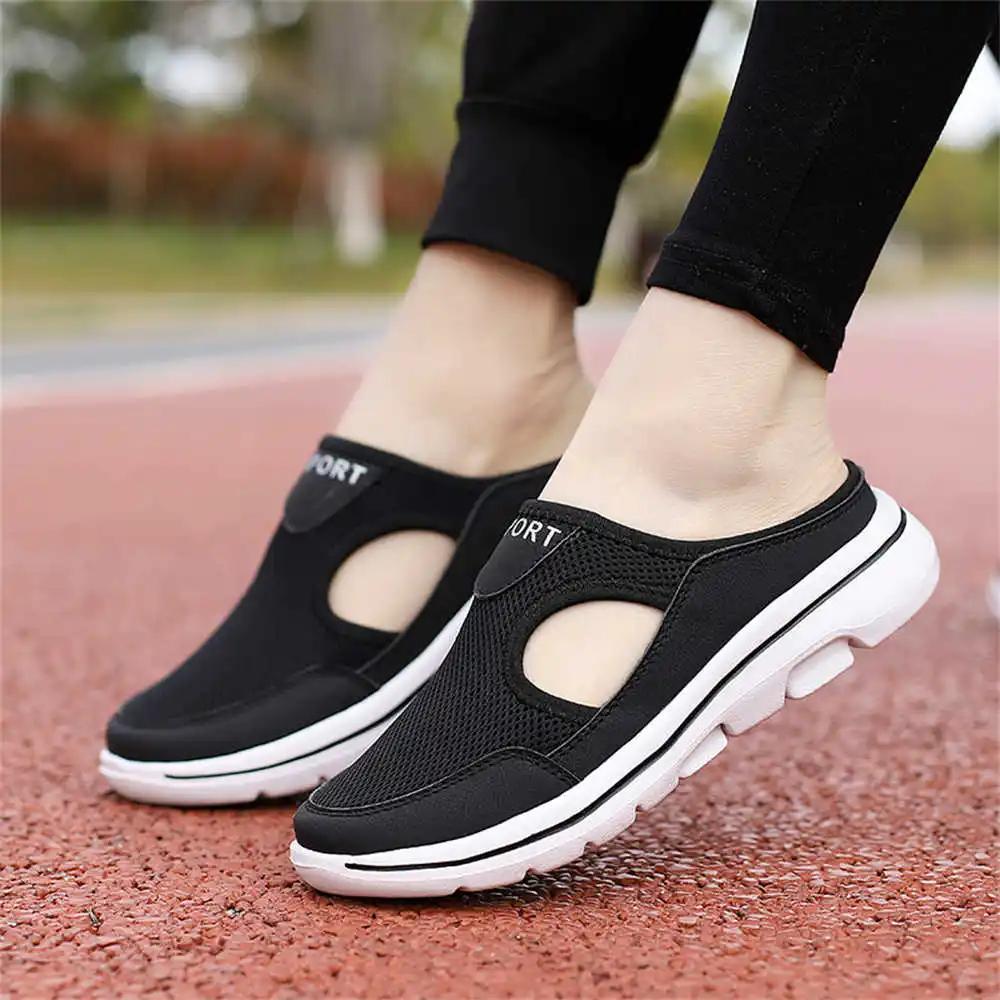 Non Slip Without Back Colored Sneakers For Women Mary Jane Purple Shoes Woman Boot Sports Overseas New In Brand Name