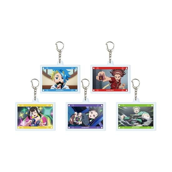 BEYBLADE X 05 [Scene Cut] Acrylic Keychain Complete Set 5-Piece Box B0GR9F8MYY