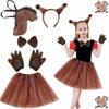 Eekhoorn Oor Hoofdband met Staart voor Halloween Bosdier Kostuum Feest Accessoire