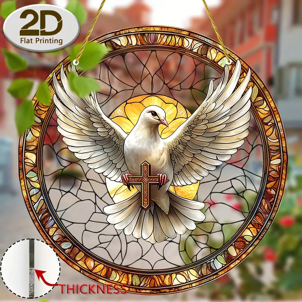2D Flat Acrylic Cross Design, Indoor and Outdoor Decoration - No Battery/electricity Required, Free Day Decoration, Shop Decoration, Durable Outdoo