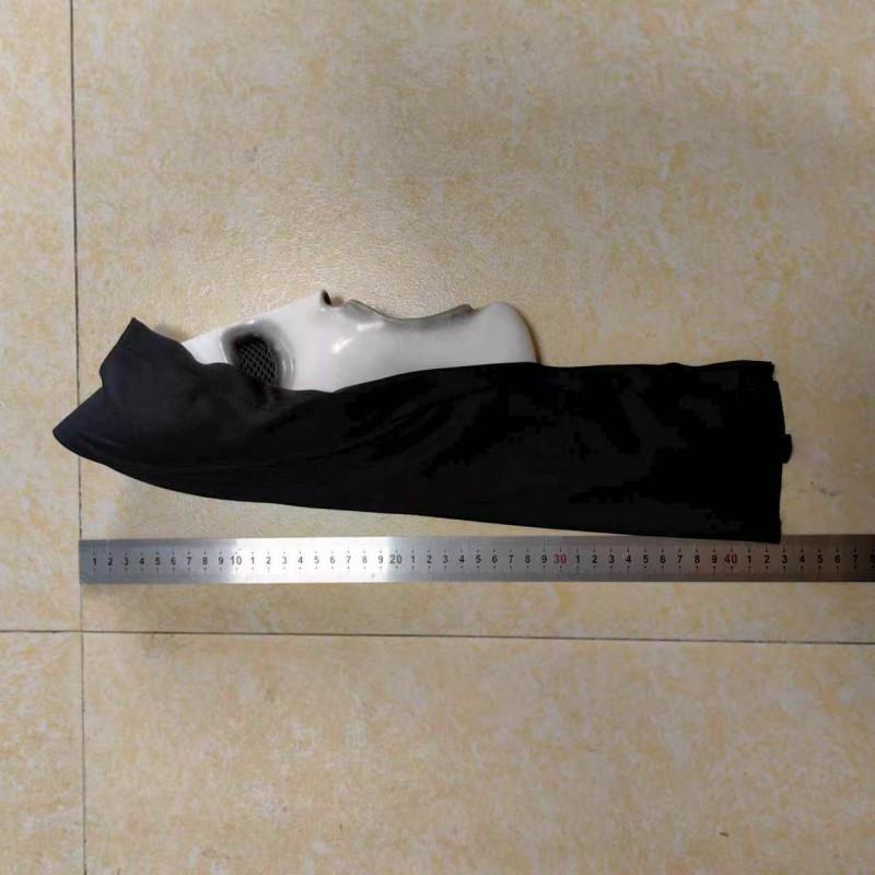 Halloween Scary Ghost Face Mask Black Cloth Horror Cosplay Party Prop