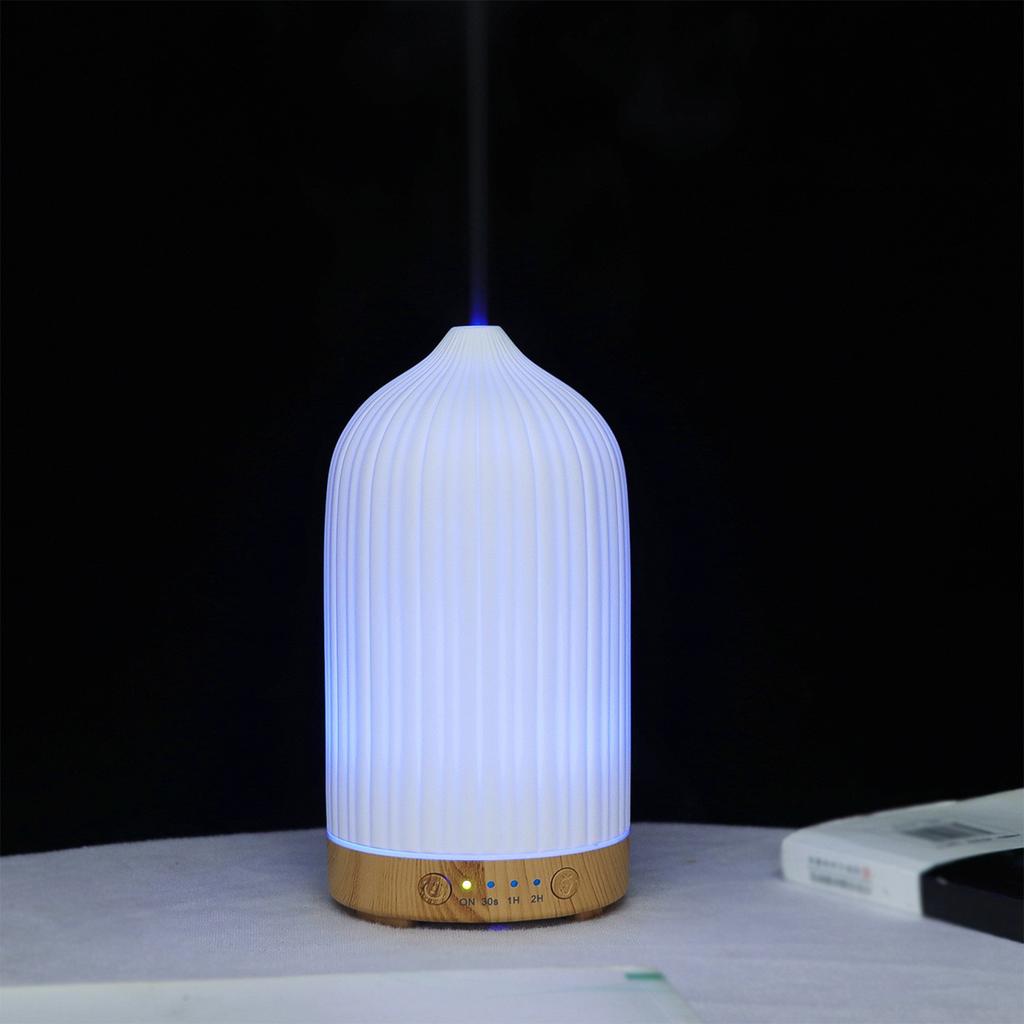 Imitation Keramik Streifen Aroma Diffusor, USB Aroma Diffusor, Vase mit farbigem Licht Luftbefeuchter, Öl Maschine.