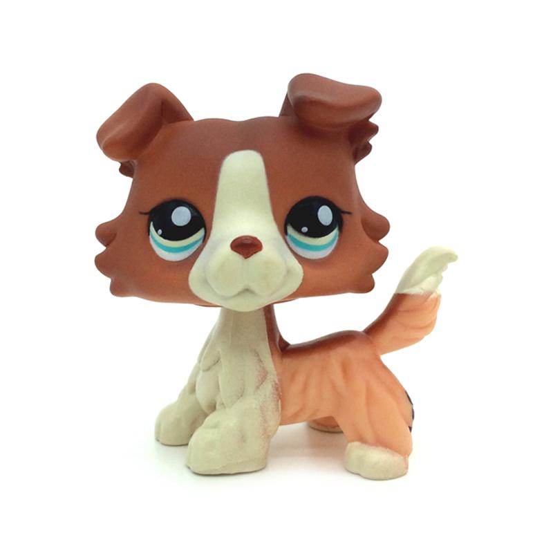 Rare animal pet shop lps toy dachshund dog dachshund brown original figure collie cocker spaniel great dane child Children gifts