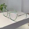 Luxury Brand High Quality Frame Women Trendy Retro Metal Glasses Blue Light Blocking Vintage Cat Eye Decor Eyewear