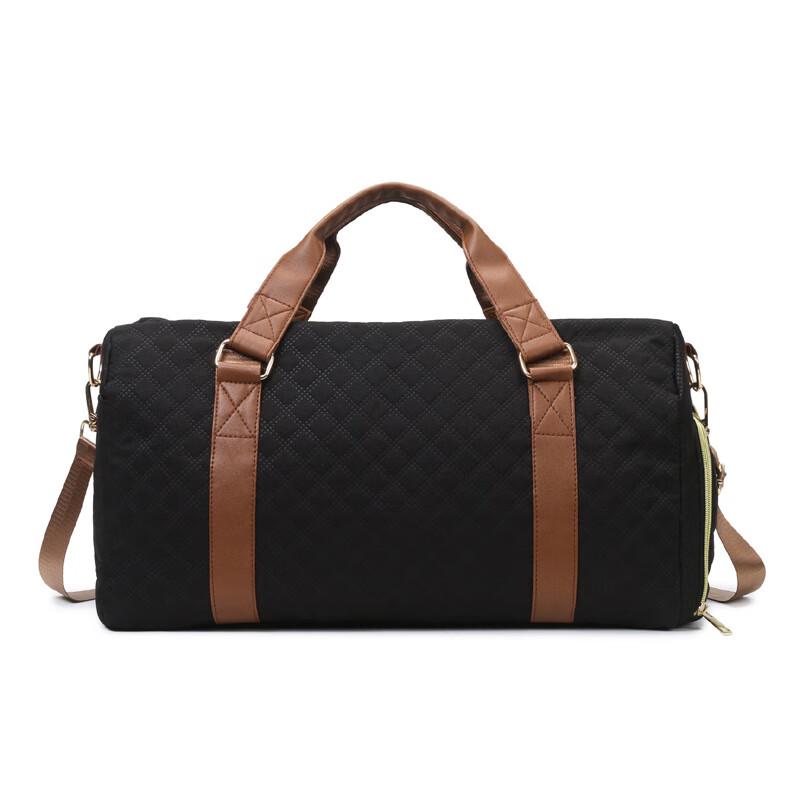 Women s Diamond Pattern Travel Duffle Bag