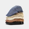Flat Straw Beret Vacation Painter Beret Japanese Style Straw Newsboy Cap  Men Women