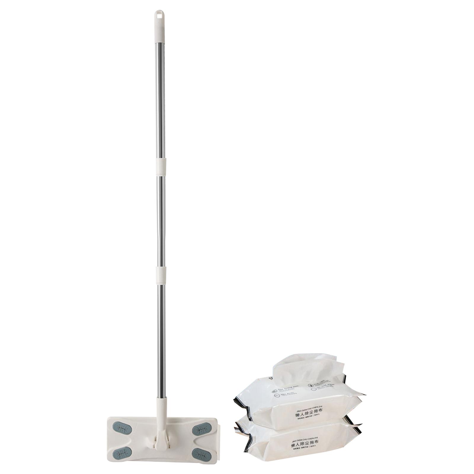 Electrostatic Dusting Mop  Disposable Multi-functional Wet And Dry Floor Mop Includes Wet Wipes  100ml  Suitable  Hotels  And Offices. One Size