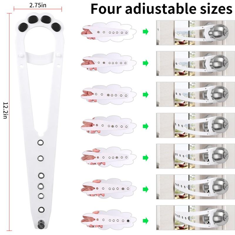 Pet Door Holder Latch Prevents Dogs From Entering Cat Supplies Adjustable Elastic Gate Lock Keep Out From Entering Accessories