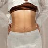 Sexy beach sequins rhinestones fringed navel nails waist chain women's fashion chain body chain body chain