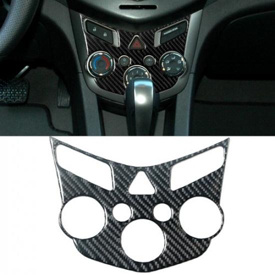 For Chevrolet Sonic 2012-2016 Carbon Fiber Interior Climate Control Cover Trim