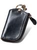 Echtes Leder Schlüsseletui Italienisches Leder, das mit Smart Key wunderschön makellos wird Kompatibel mit Transport-IC Kompaktes Smart-Key-Etui von