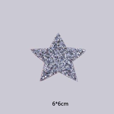 Charm Hot Sale Clothing Popular Shoe Crystal Iron On Applique Heat Transfer High Quality Star Multi Sizes Bag Clothes Patches DIY 1PC Rhinestone